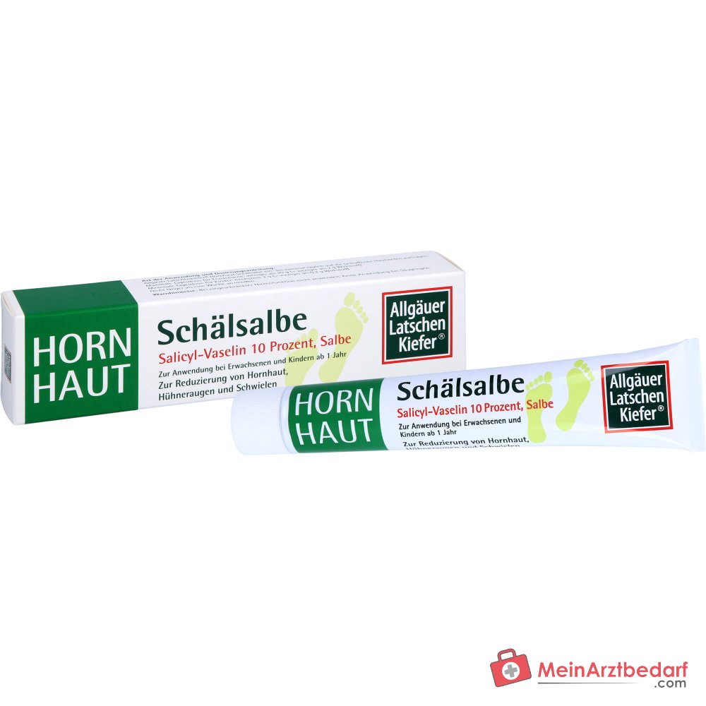 Allgäuer Latschenkiefer Hornhaut Schälsalbe Salicylsäure Salbe, 50 g.