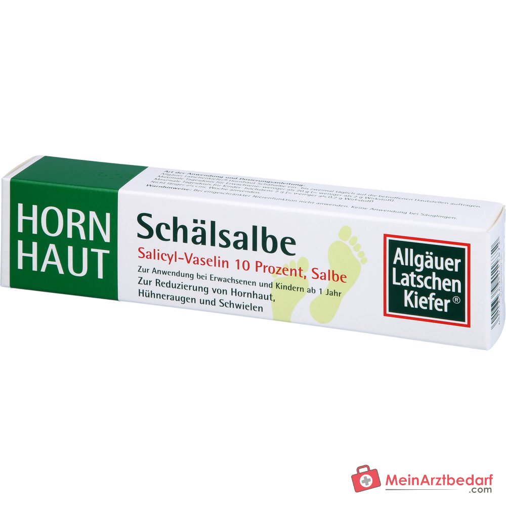 Allgäuer Latschenkiefer Hornhaut Schälsalbe Salicylsäure Salbe, 50 g.