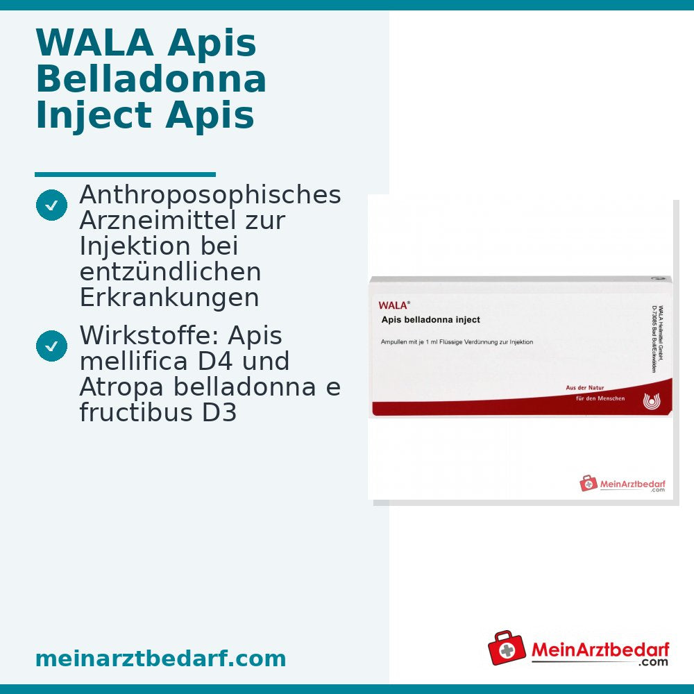WALA Apis Belladonna Inject Ampullen, 10 x 1 ml