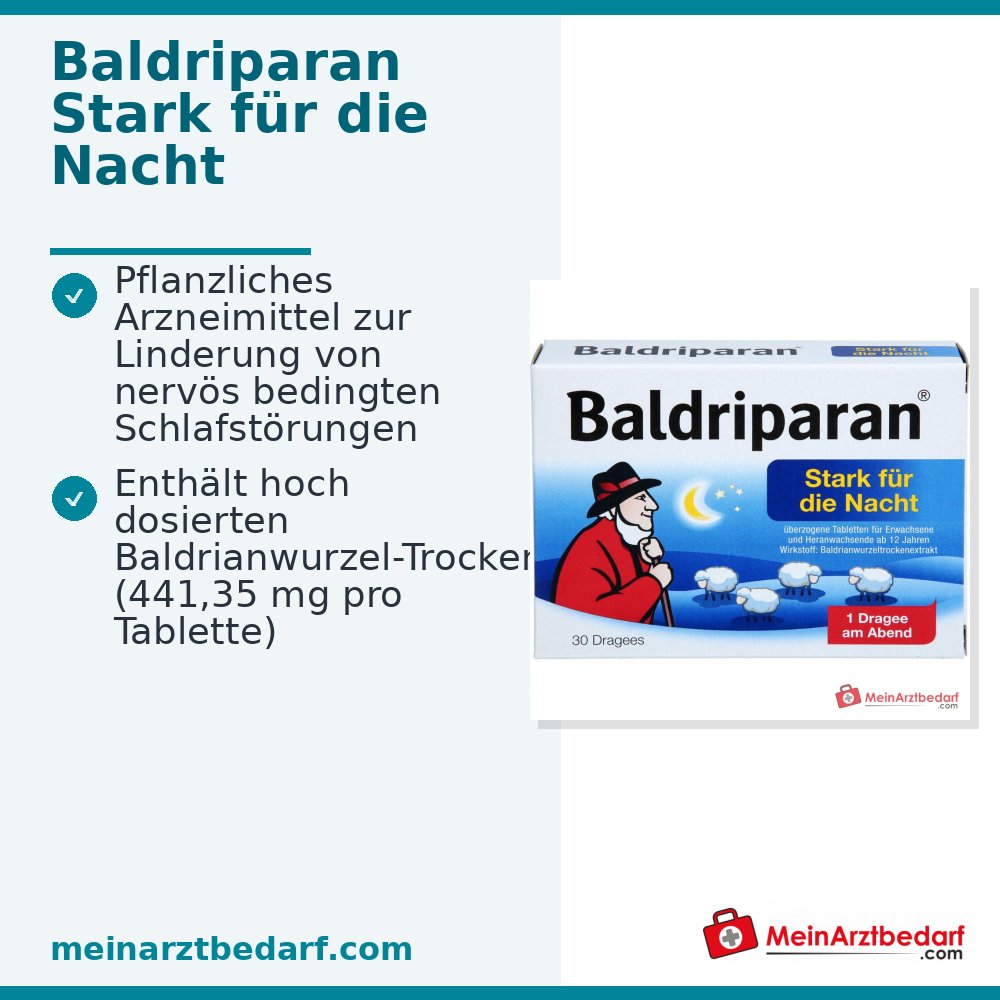 Baldriparan Forte per la notte Estratto secco di radice di valeriana 441,35 mg compresse rivestite