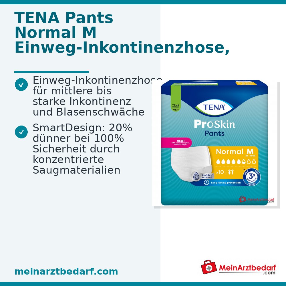 TENA Pants Normal M Pantalons jetables pour incontinence Medium 72 pièces