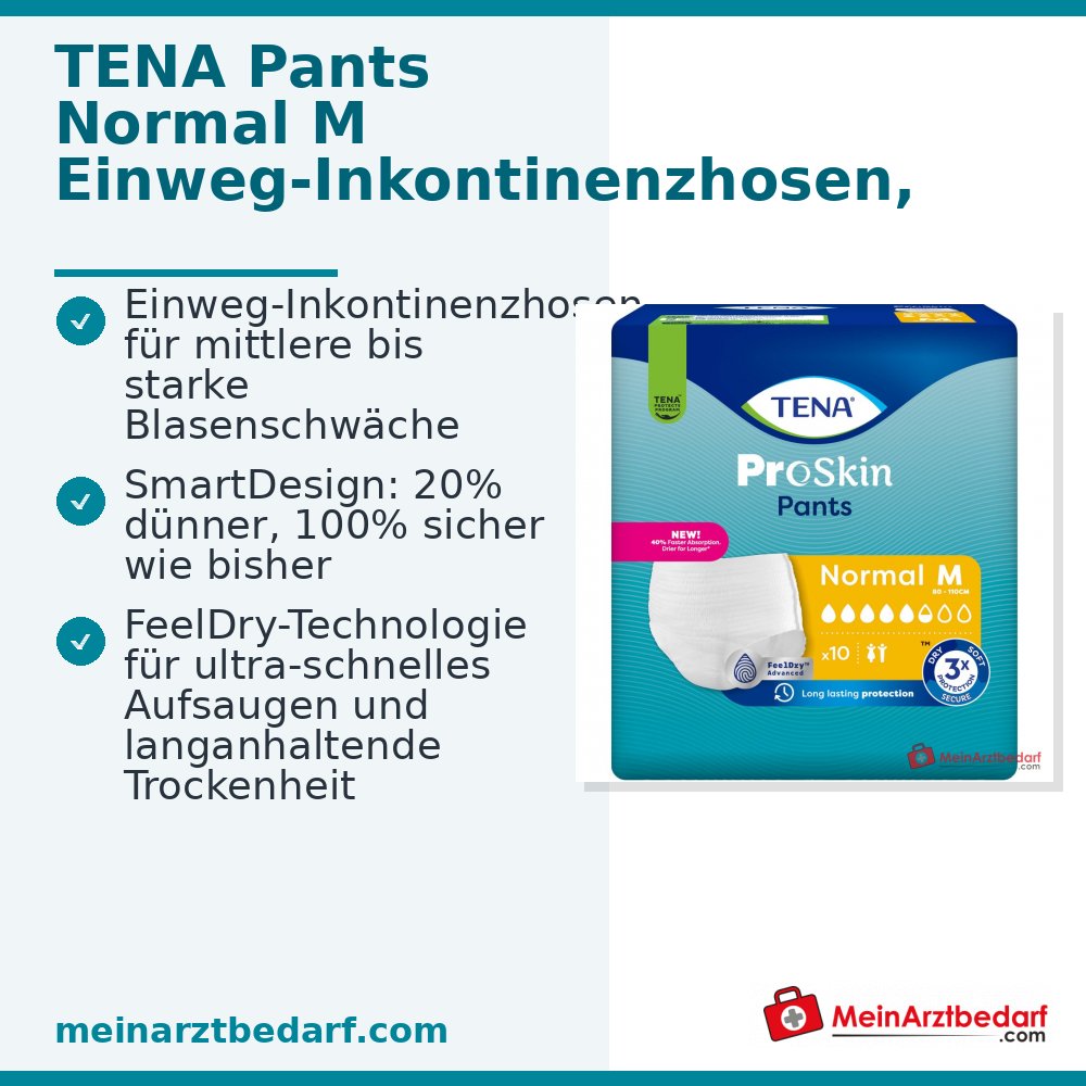 TENA Pants Normal M Pantalons jetables pour incontinence Medium 72 pièces