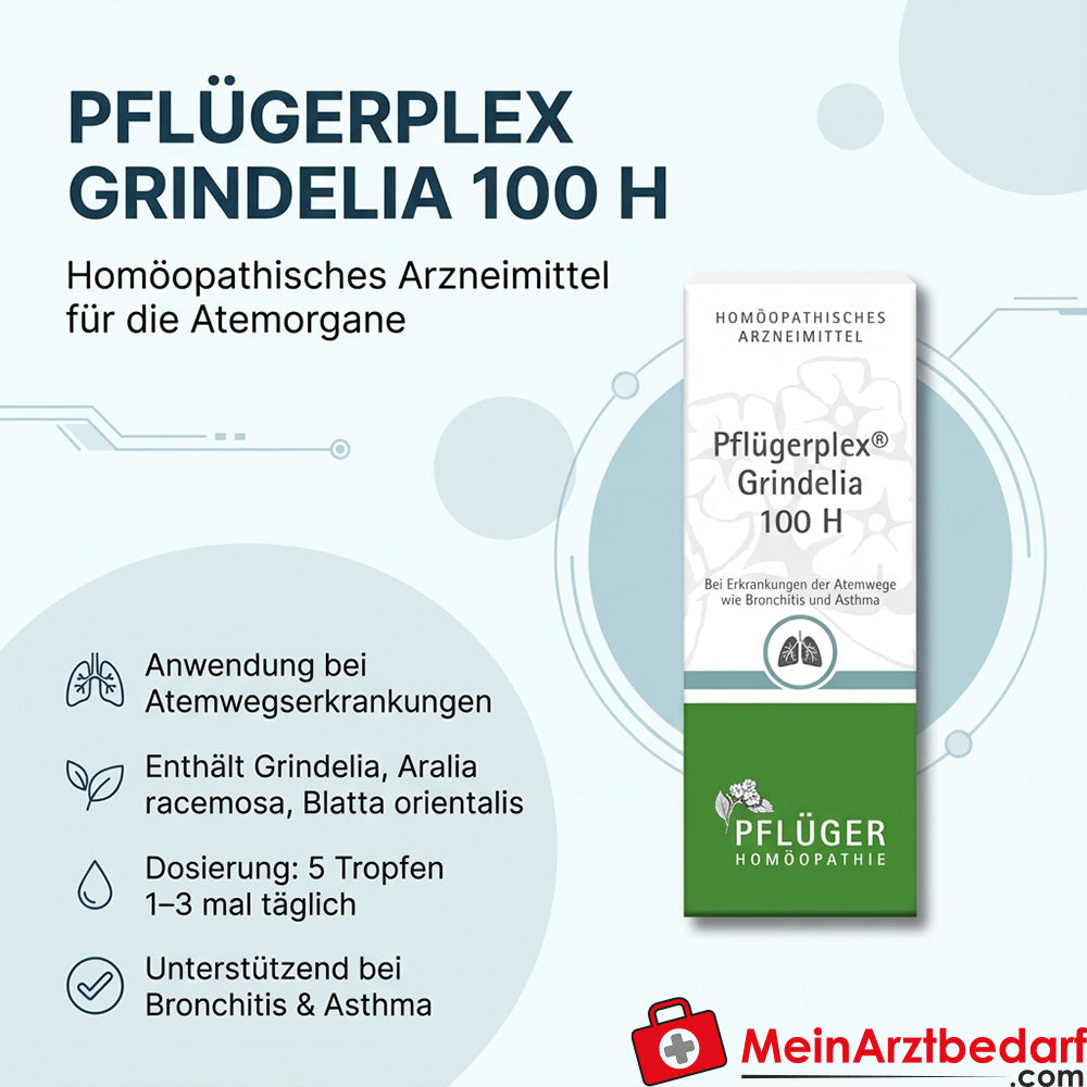 Pflügerplex Grindelia 100 H homöopathisches Arzneimittel Tropfen