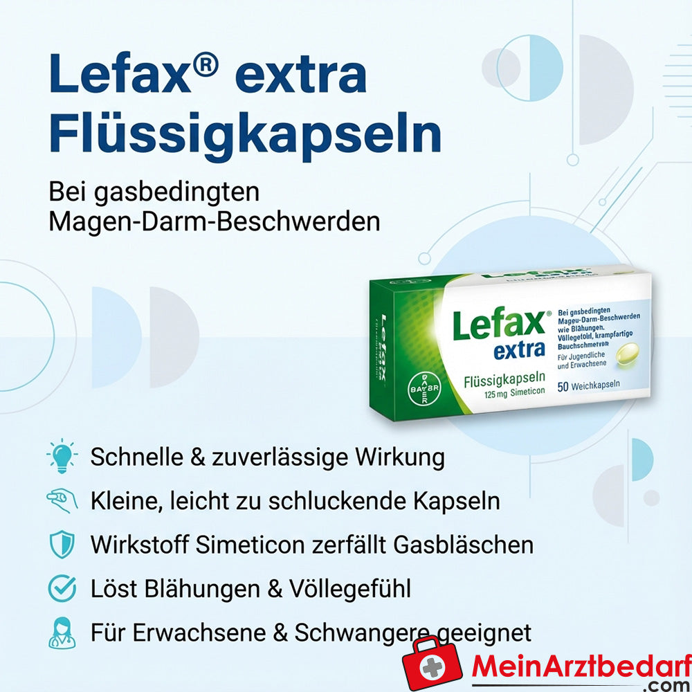 Lefax® extra simeticone kapsułki płynne 50 kapsułek