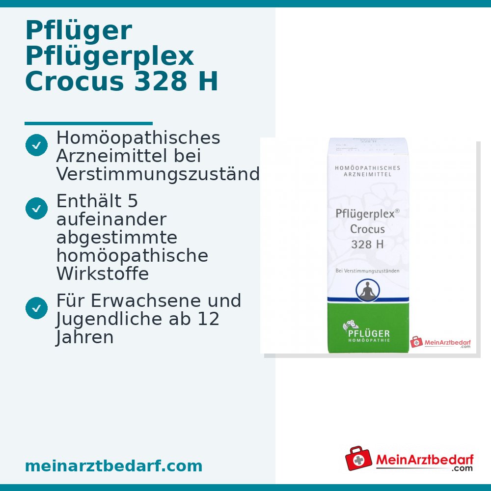 Pflügerplex Crocus 328 H Tabletten 100 St homöopathisches Arzneimittel, Wirkstoffe je 50 mg
