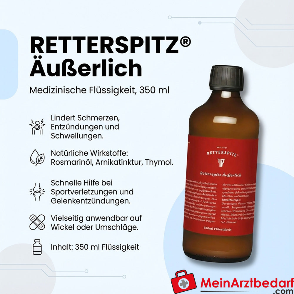RETTERSPITZ Äußerlich Aluminiumkaliumsulfat medizinische Flüssigkeit 350 ml