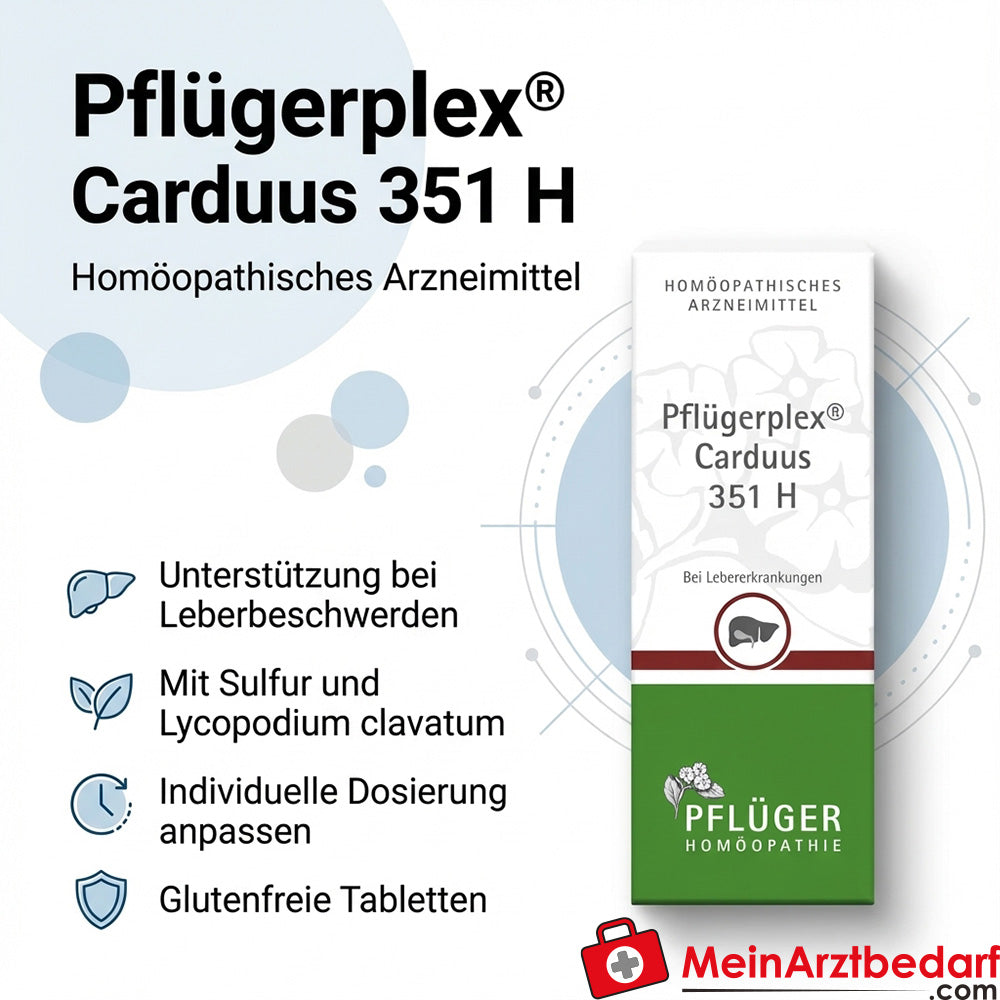 Pflügerplex Carduus 351 H homöopathisches Arzneimittel Tabletten