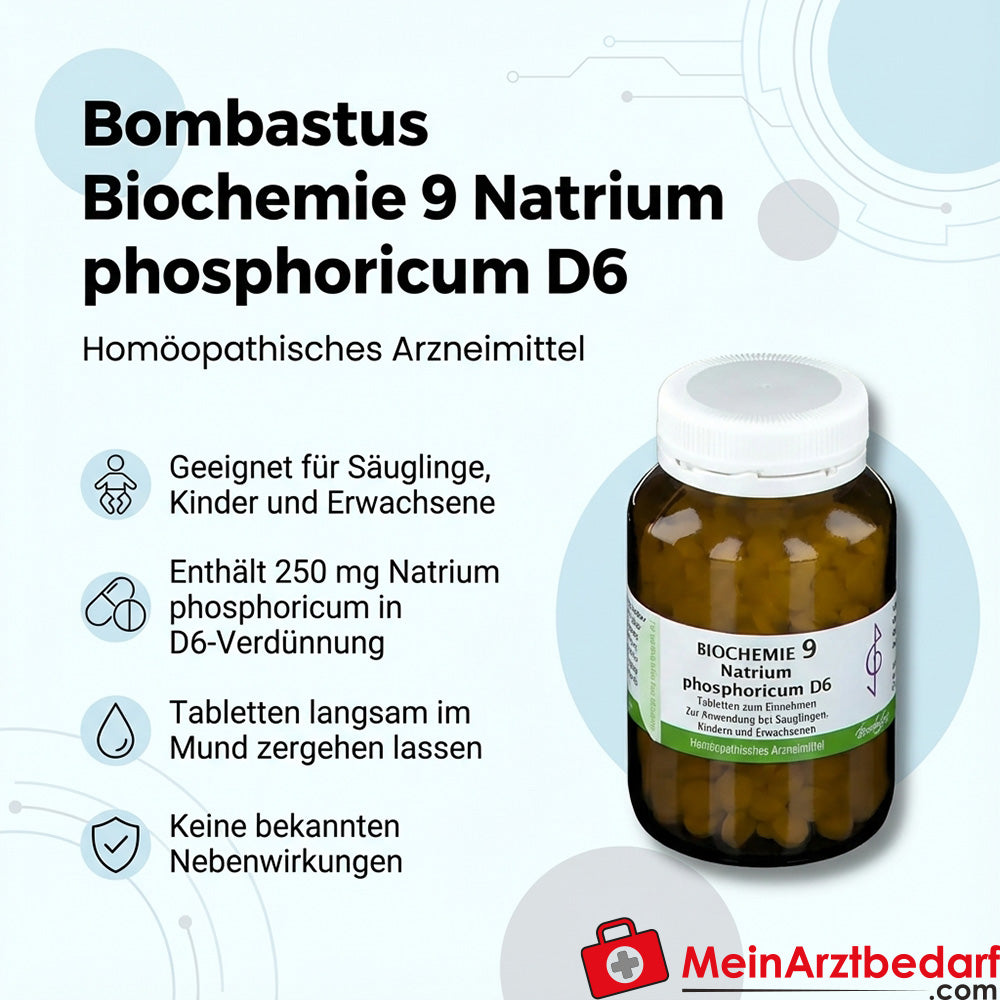 Bombastus Biochemie Biochemie 9 Natrium phosphoricum D6 250 mg Tabletten
