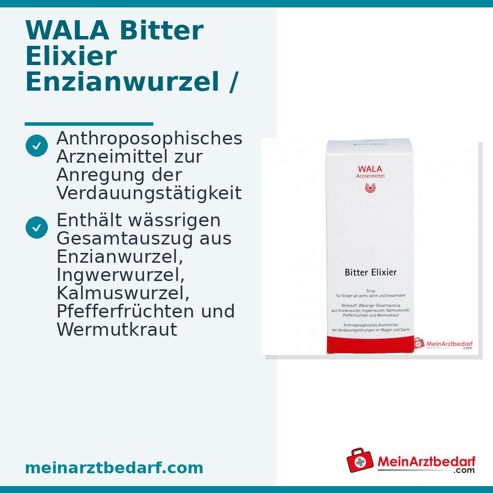 Jarabe Elixir Amargo WALA, 180 ml