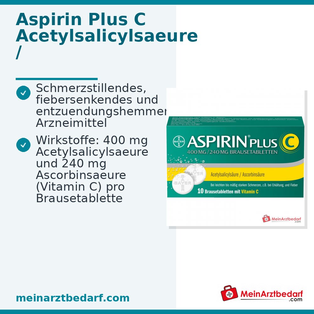 Aspirine plus C 400 mg/240 mg bruistabletten, 10 st.