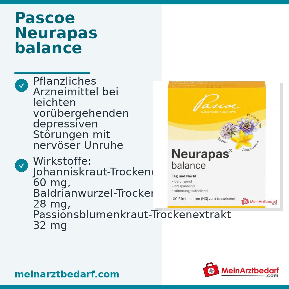 Neurapas balance compresse con valeriana, iperico e passiflora confezione, 5x100 pz.