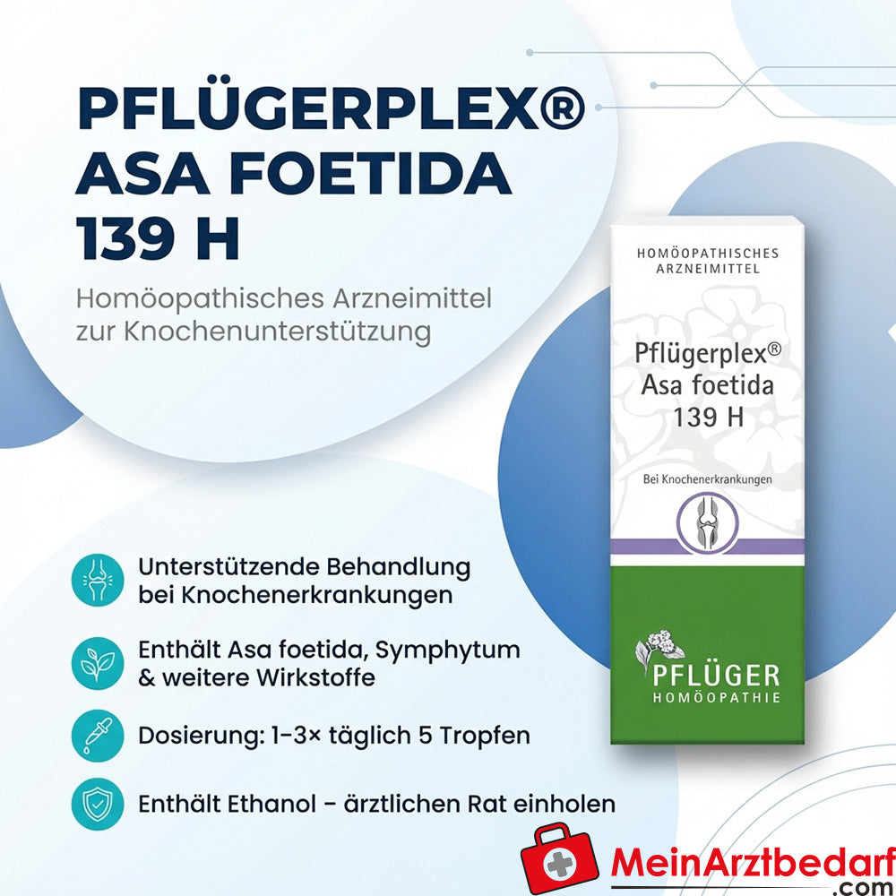 Pflügerplex Asa foetida 139 H gotas de medicamento homeopático, Asa foetida D4