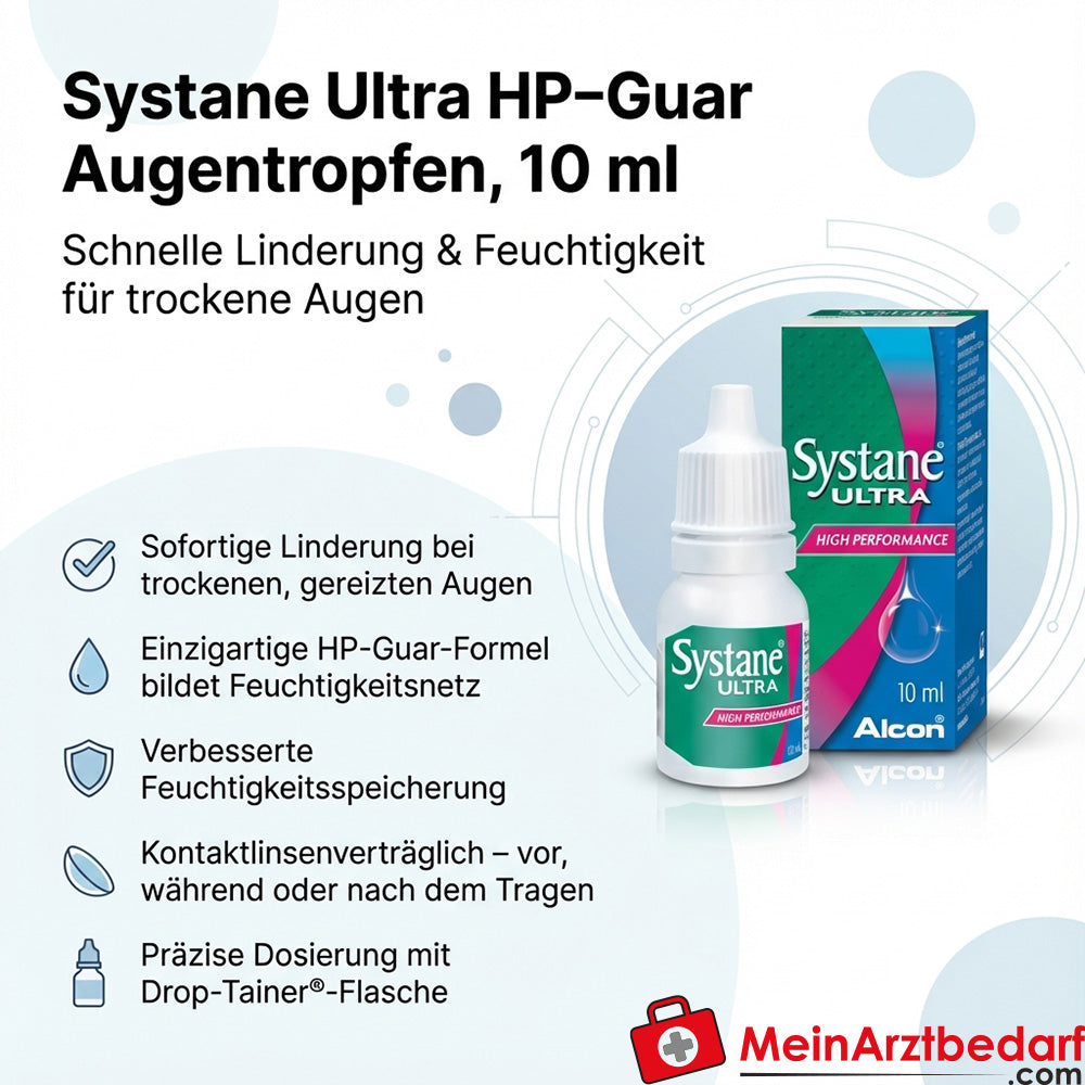 Systane Ultra HP-Guar Augentropfen 10 ml