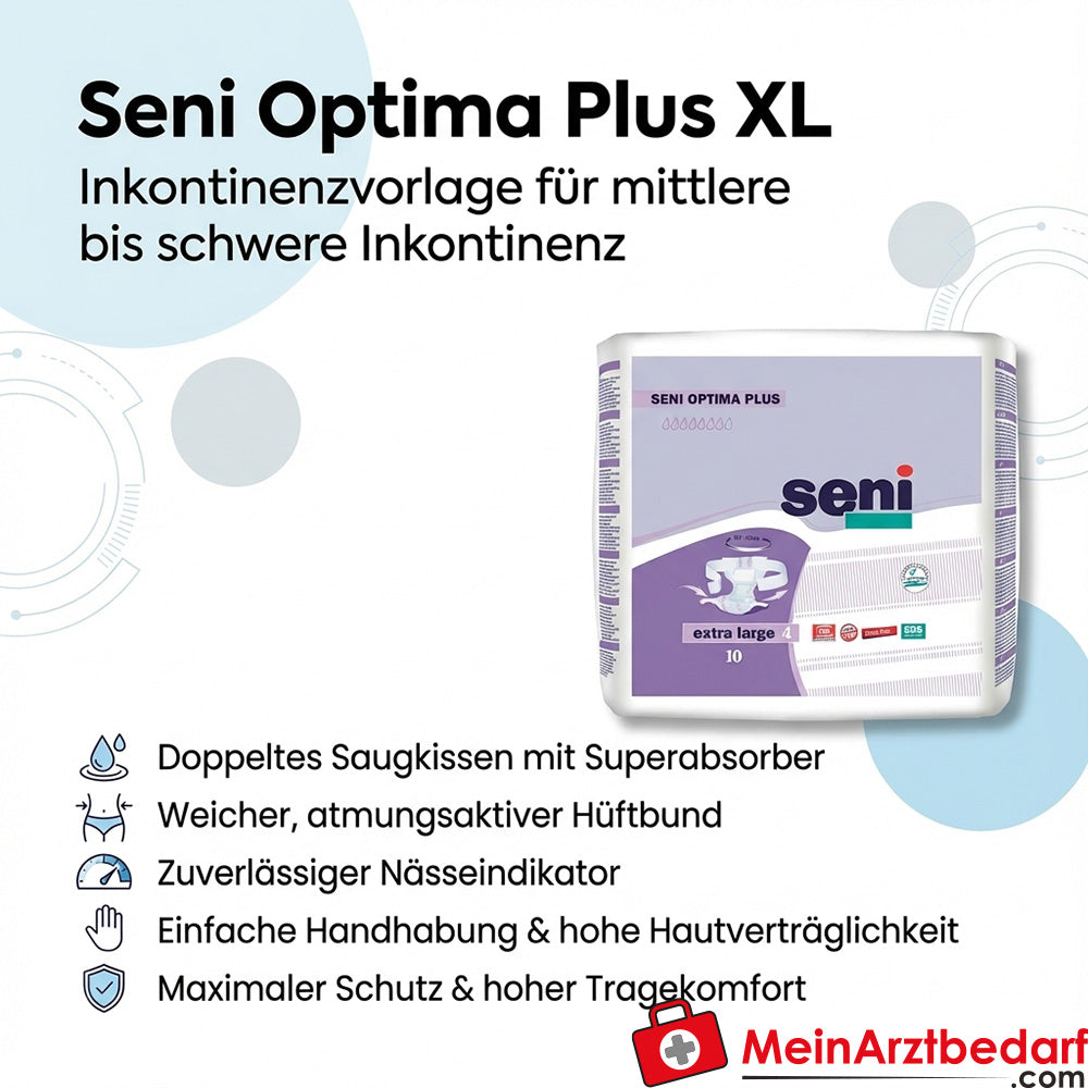 Seni Optima Plus Inkontinenzvorlage XL Nässeindikator atmungsaktiv