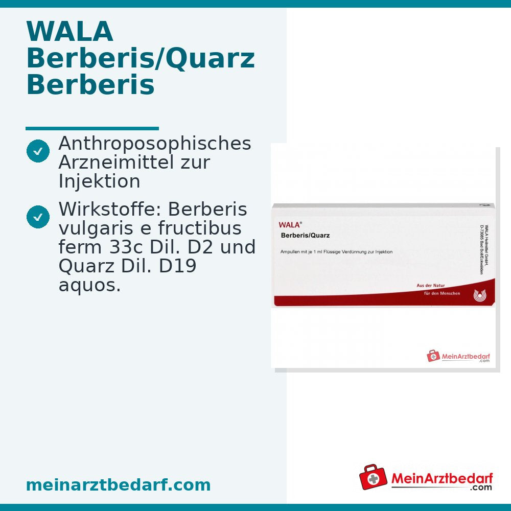 Ampoules WALA Berberis/Quartz, 10 x 1 ml