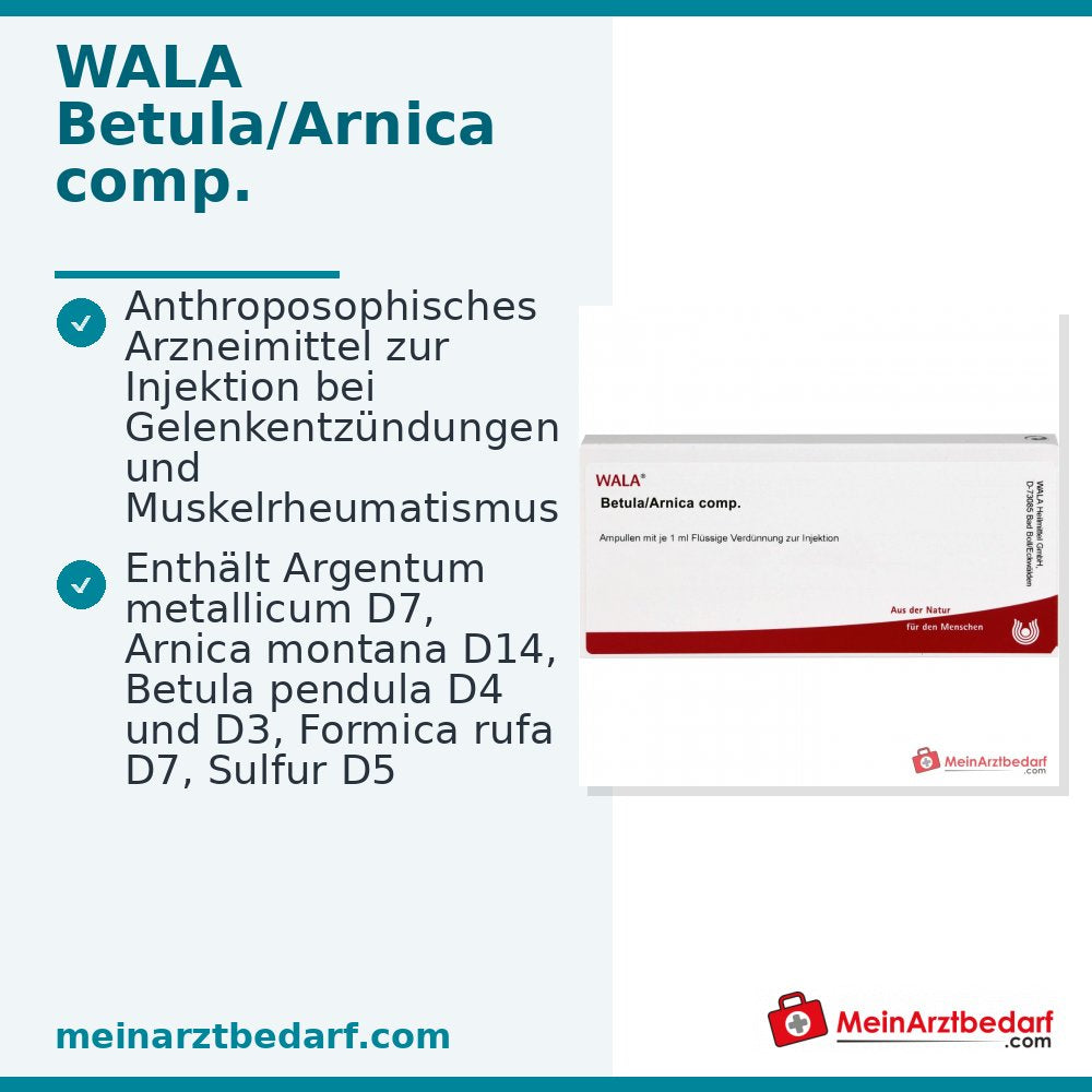 WALA Betula/Arnica comp. Ampullen, 10 x 1 ml