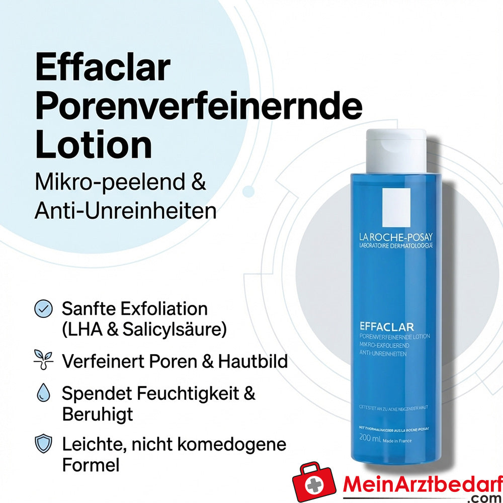 La Roche-Posay Effaclar Porenverfeinernde Lotion mit LHA und Salicylsäure, 200 ml