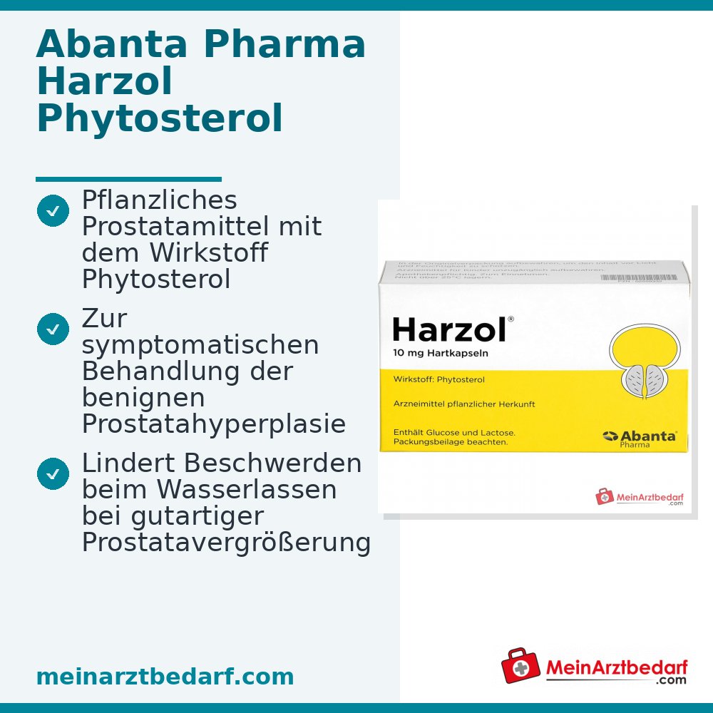 Abanta Pharma Harzol Phytosterol harde capsules, 100 st.