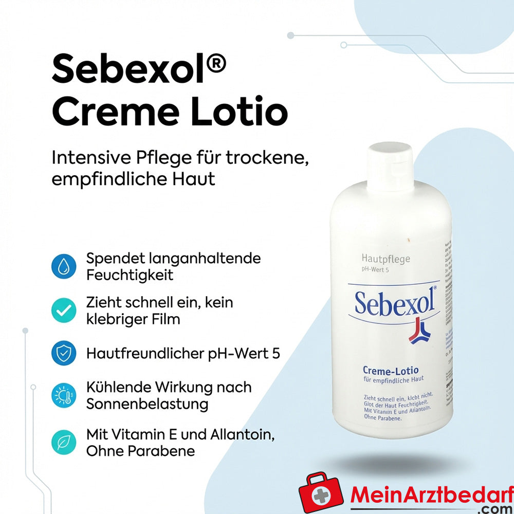 Sebexol Creme Lotio für trockene Haut 500 ml