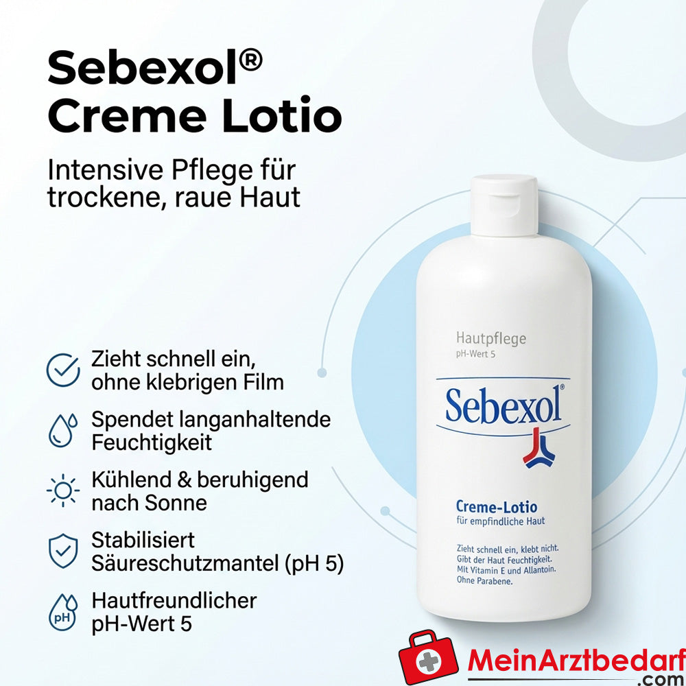 Sebexol Creme Lotio für trockene Haut 500 ml