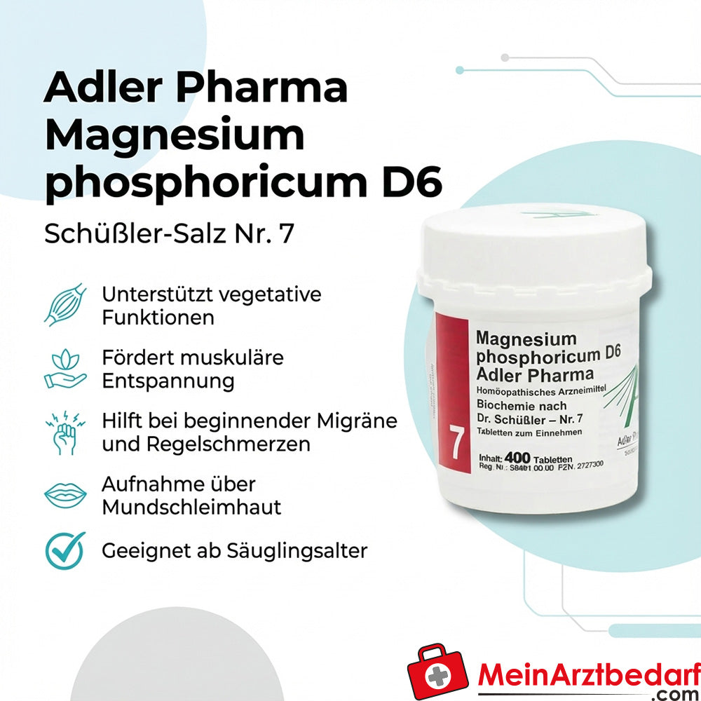 Adler Pharma Magnesium phosphoricum D6 (Schuessler No. 7) 250 mg tabletten