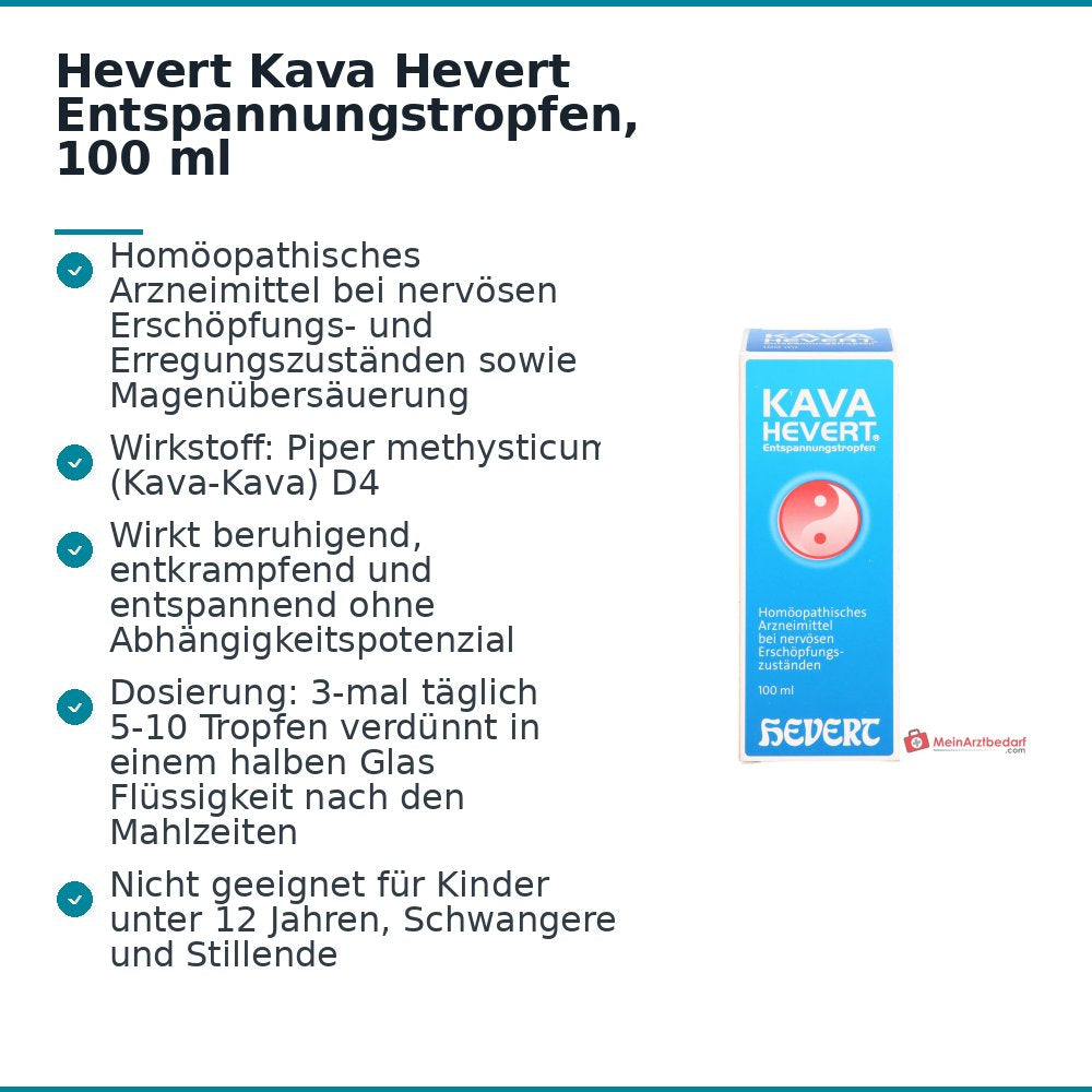 Hevert Kava Entspannungstropfen, 100 ml