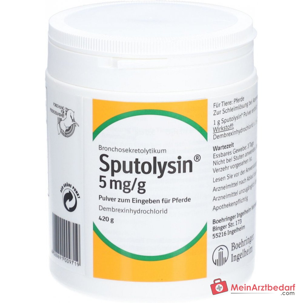 Boehringer Ingelheim Sputolysin Vet Dembrexin Polvo para Caballos, 420 g