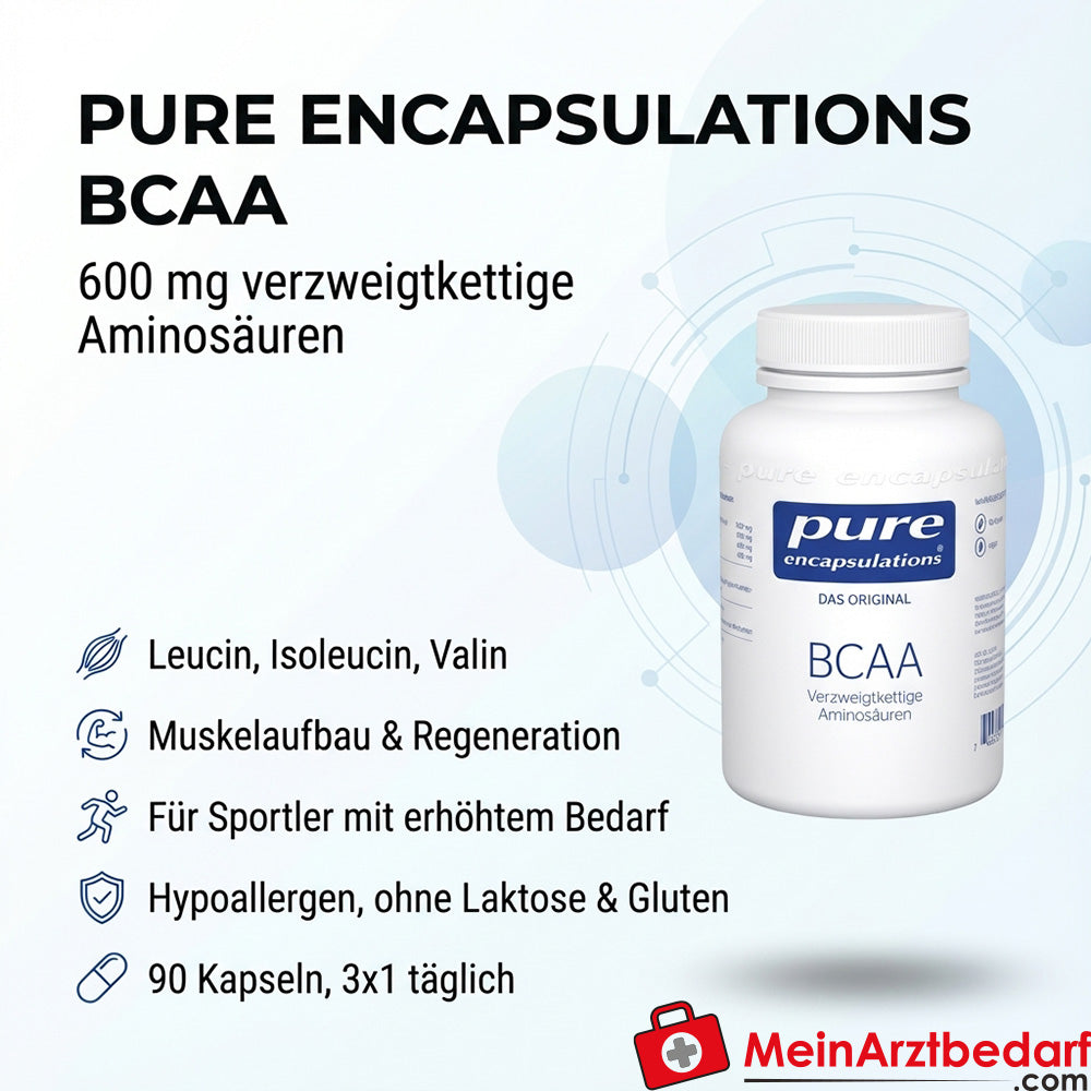 Pure Encapsulations BCAA 600 mg gélules 90 pièces