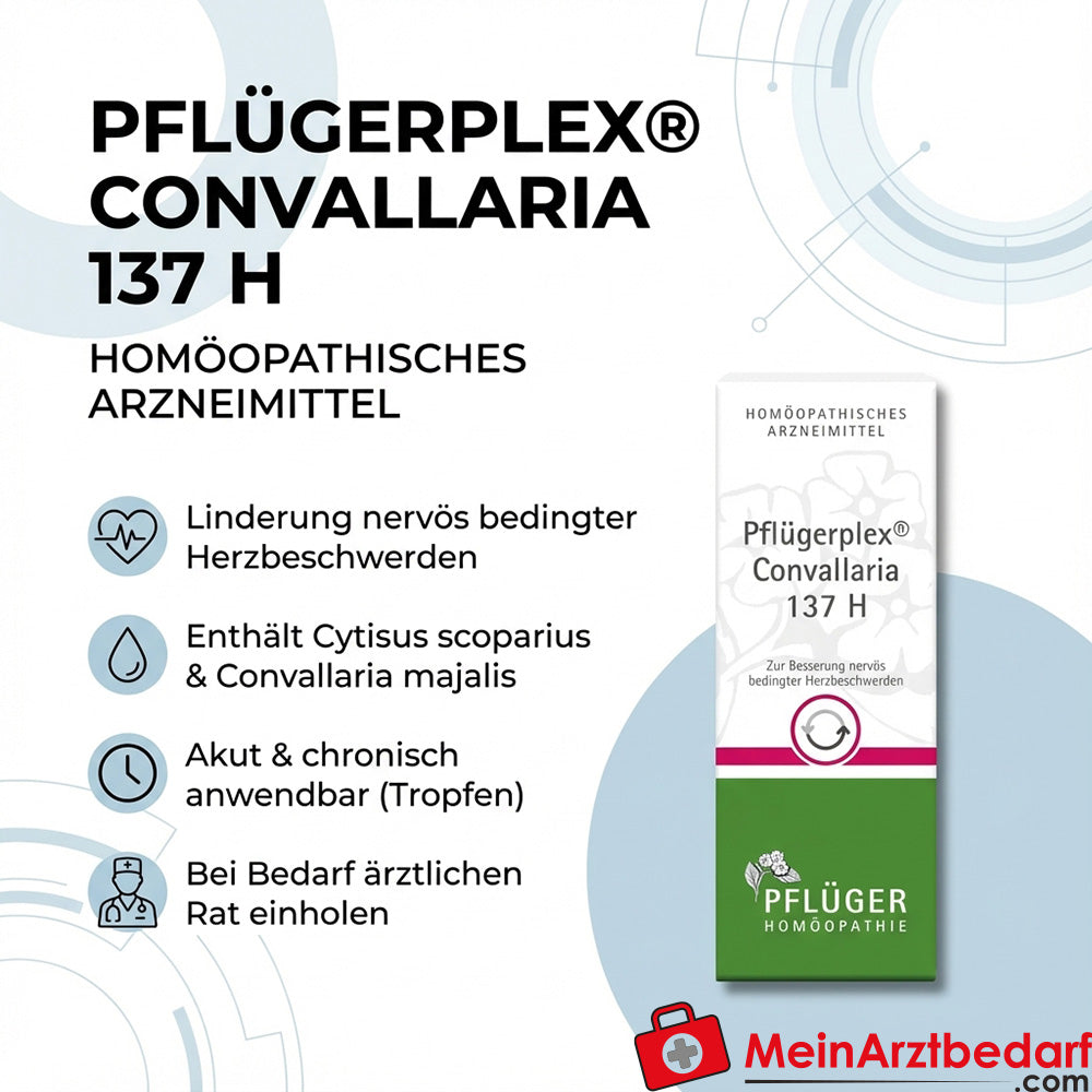 Pflügerplex Convallaria 137 H druppels homeopathisch geneesmiddel met Convallaria majalis D3