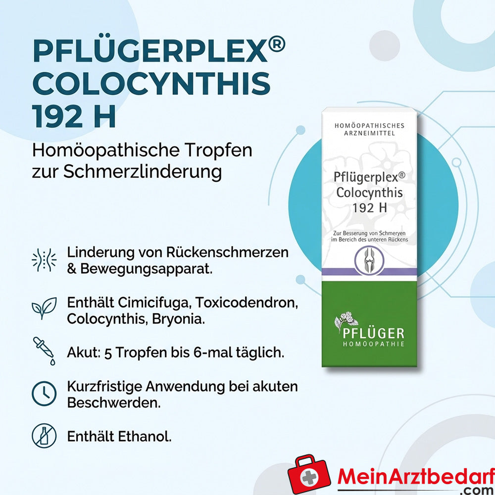 Pflügerplex Colocynthis 192 H Colocynthis D4 homöopathische Tropfen