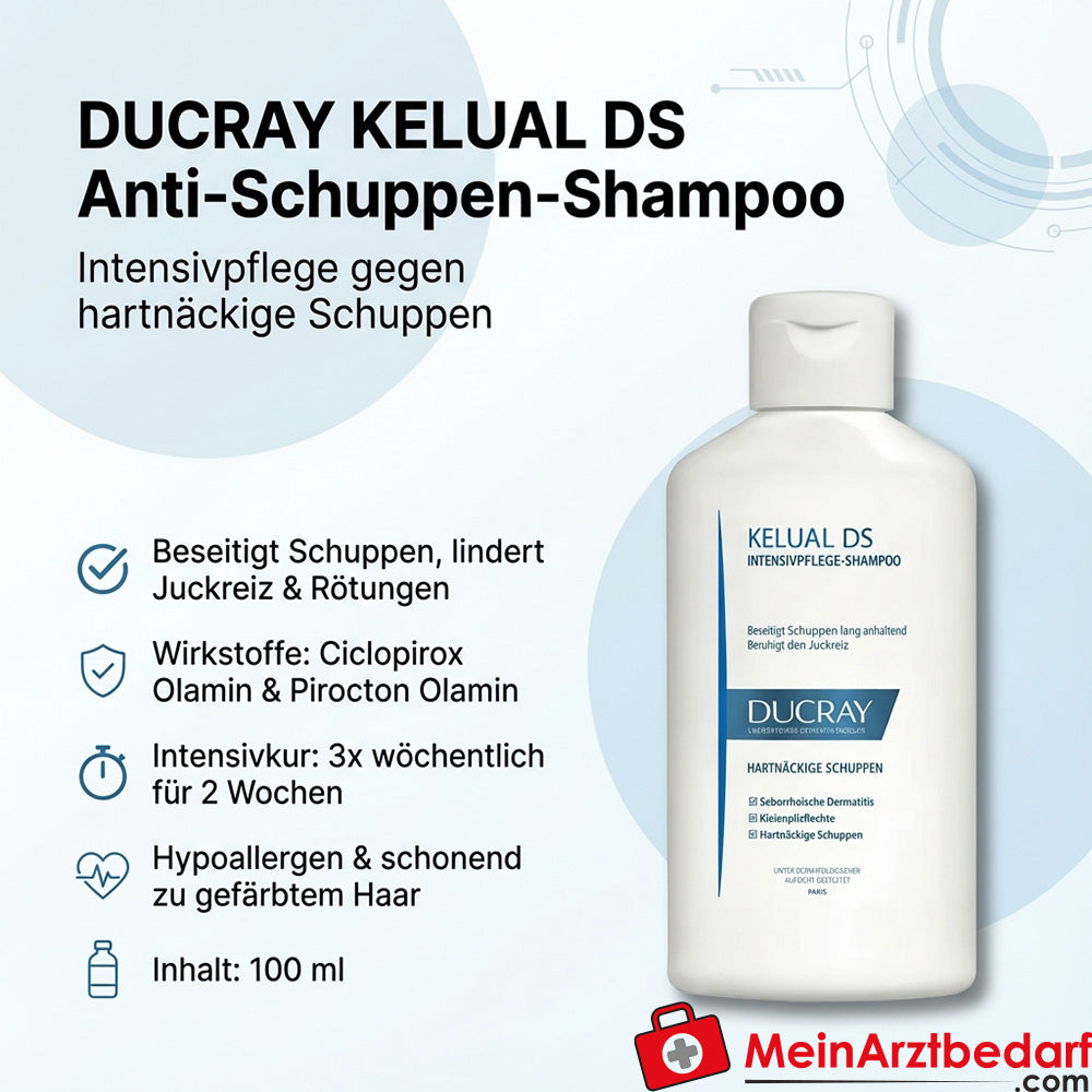 DUCRAY KELUAL DS Shampoo Ciclopirox Olamin und Pirocton Olamin 100 ml