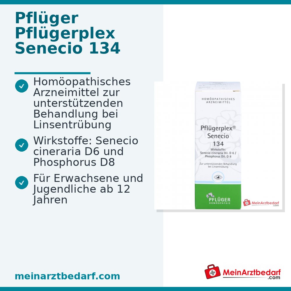 Pflügerplex Senecio 134 Senecio cineraria D6, Fosfor D8 Druppels 50 ml