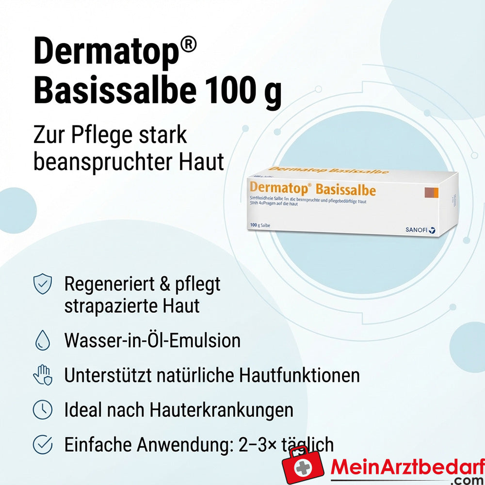 Dermatop Basissalbe Salbe (Wasser-in-Öl-Emulsion) 100 g