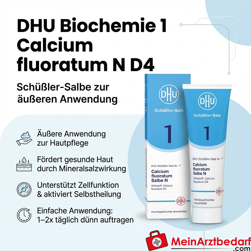 DHU Bioquímica Schuessler Pomada Calcium fluoratum N D4 Pomada