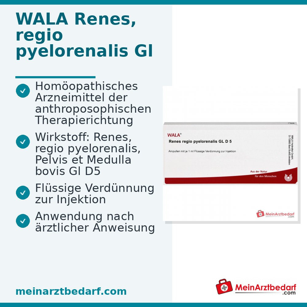 WALA Renes, regio pyelorenalis Gl D5 Ampullen, 10 Stück