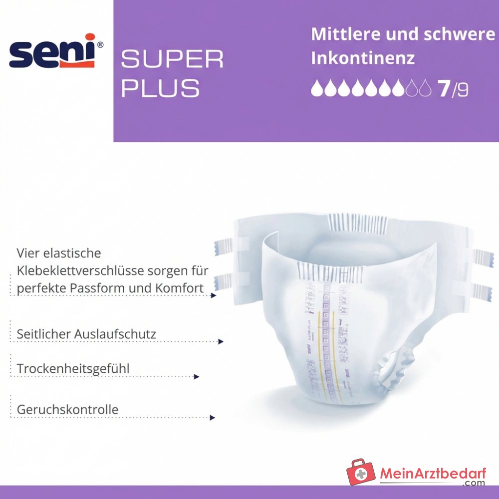Seni Super Seni Plus XS Inkontinenzwindeln für Erwachsene