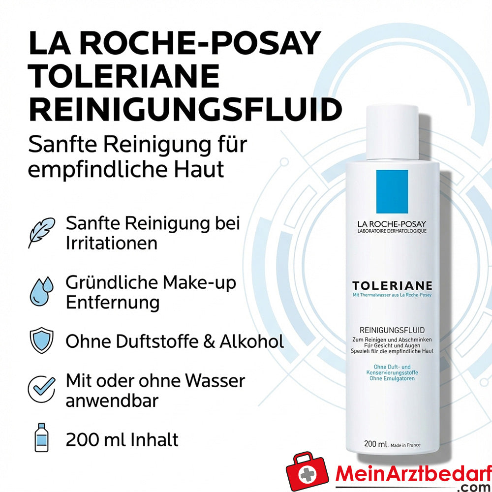 La Roche-Posay Toleriane Reinigungsfluid 200 ml für empfindliche Haut