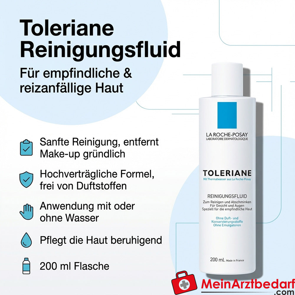 La Roche-Posay Toleriane Reinigungsfluid 200 ml für empfindliche Haut
