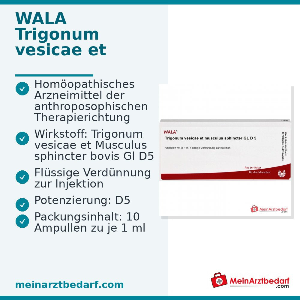WALA Trigonum vesicae et Musculus sphincter Gl D5 Injektionslösung, 10 x 1 ml