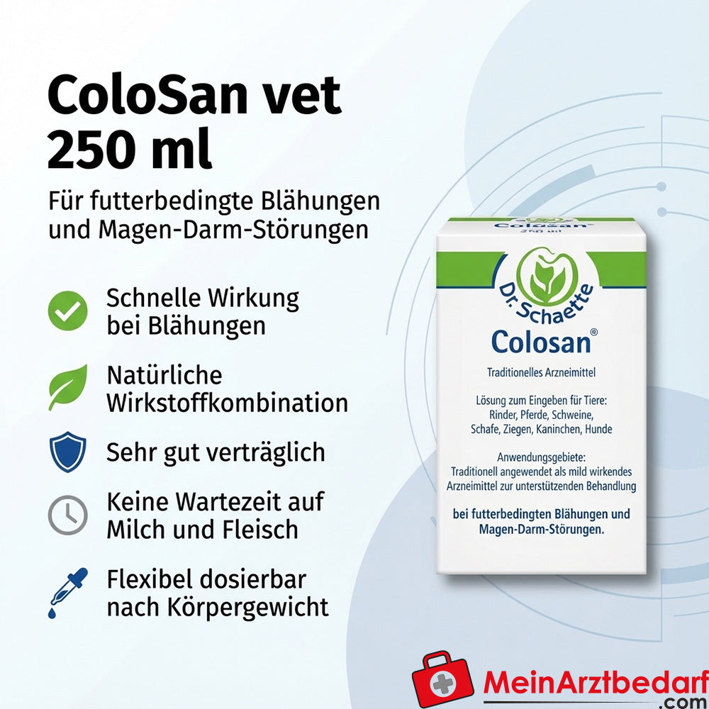ColoSan vet Orale Lösung mit Kümmel-, Fenchel- und Anisöl 250 ml