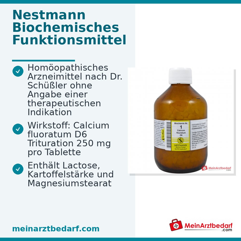 Biochemie Calcium fluoratum D6 Tabletten 250 mg 100 stuks
