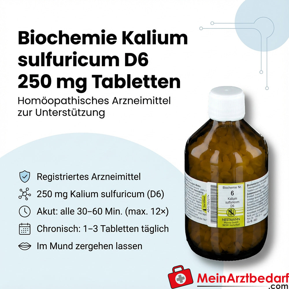 Biochimica Kalium sulfuricum D6 250 mg compresse 100 pezzi