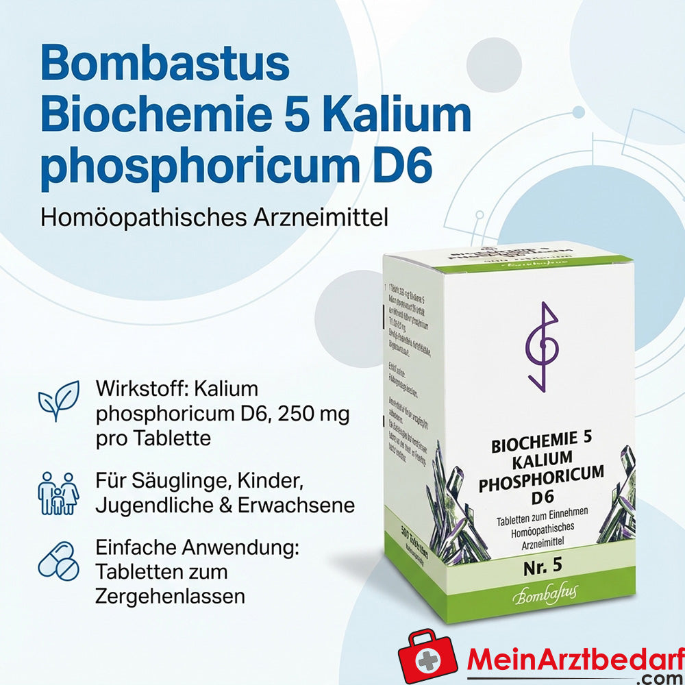 Bombastus Biochimica 5 Potassio fosforico D6 Compresse 250 mg