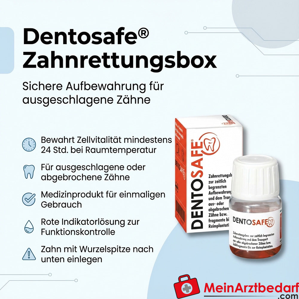 Dentosafe Zahnrettungsbox Medizinprodukt Einmalgebrauch 1 Stück