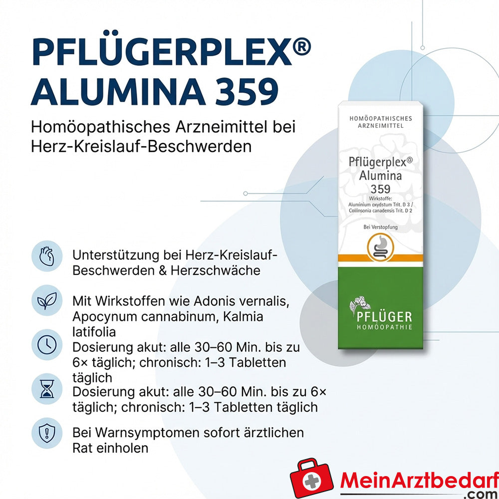 Pflügerplex® Alumina 359 Tabletten homeopathisch met Adonis vernalis