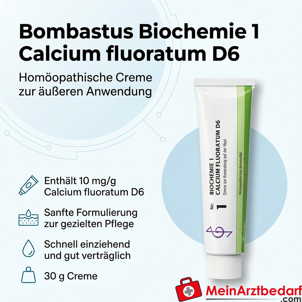 Bombastus Bioquímica 1 Calcio fluorato D6 Crema 30 g