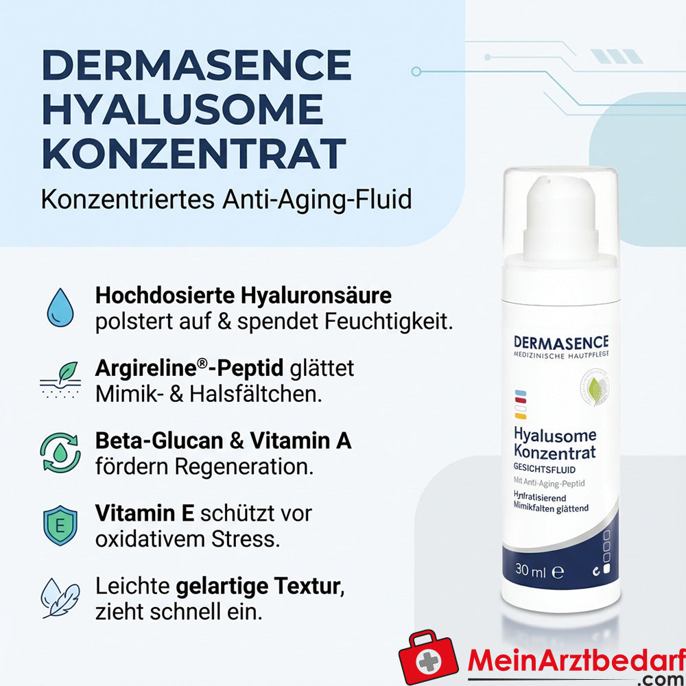 DERMASENCE Hyalusome Concentré Acide Hyaluronique & Argireline Peptide Fluide 30 ml