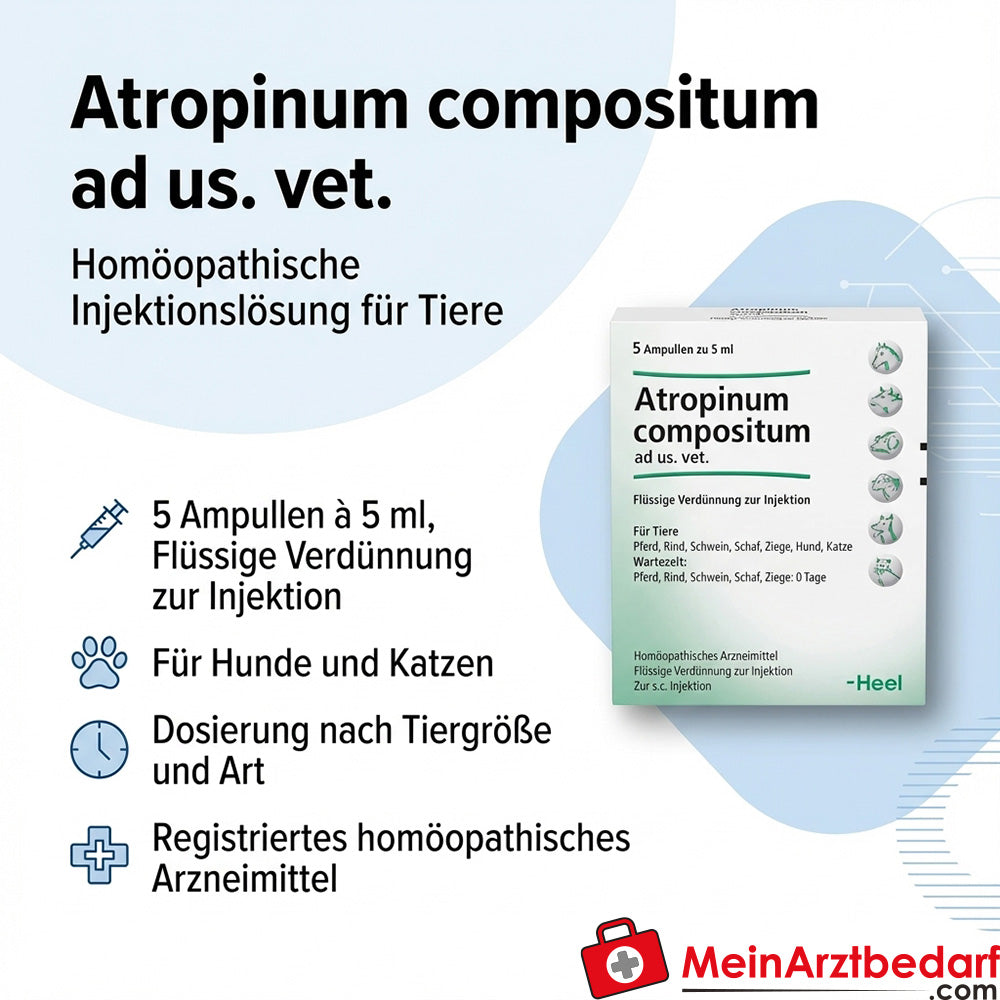 Atropinum comp ad us vet, 5 uds