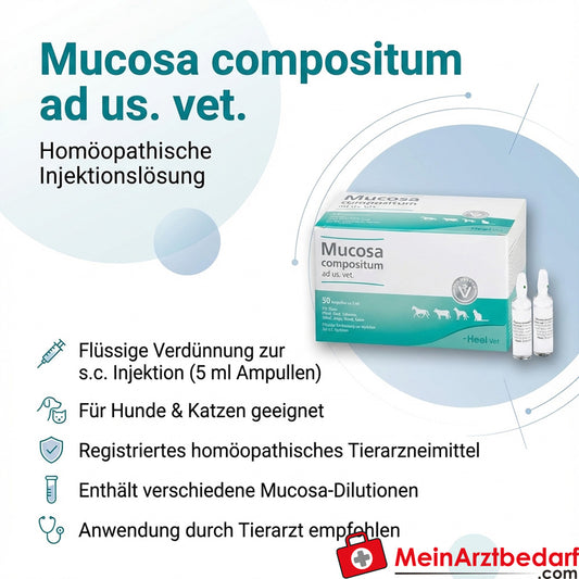 Mucosa compositum ad us. vet. médicament homéopathique vétérinaire 50 x 5 ml ampoules