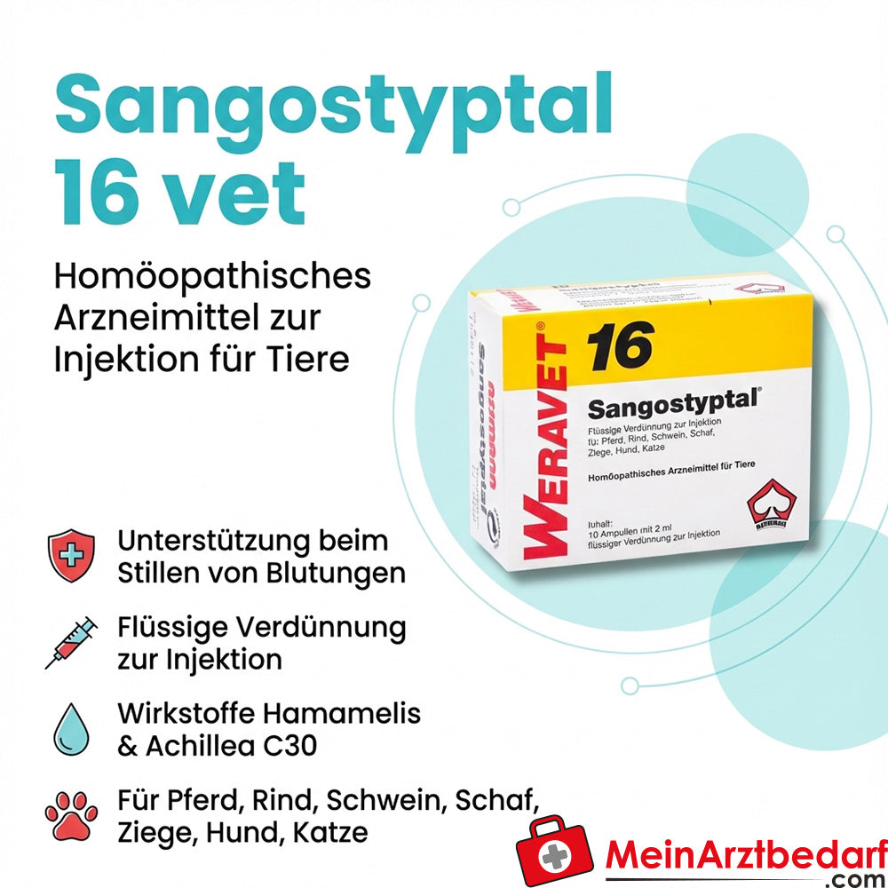 Sangostyptal 16 vet 10 x 2 ml